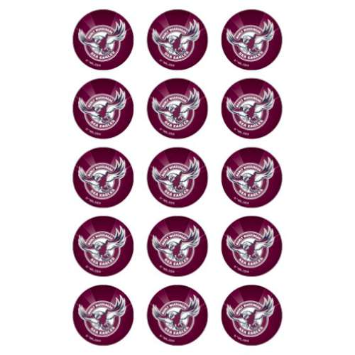 Sea Eagles NRL Edible Icing Cupcake Images - Click Image to Close